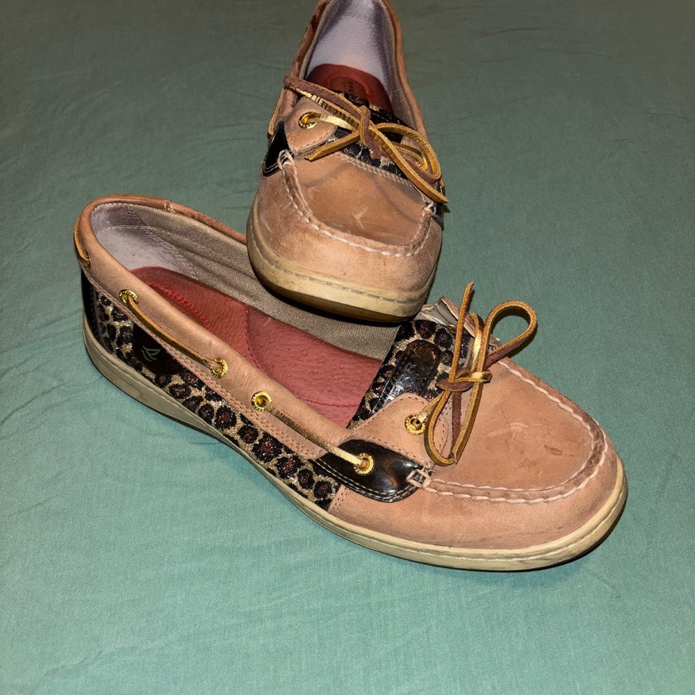 Sperry Topsider Leopard Print Boat Shoes